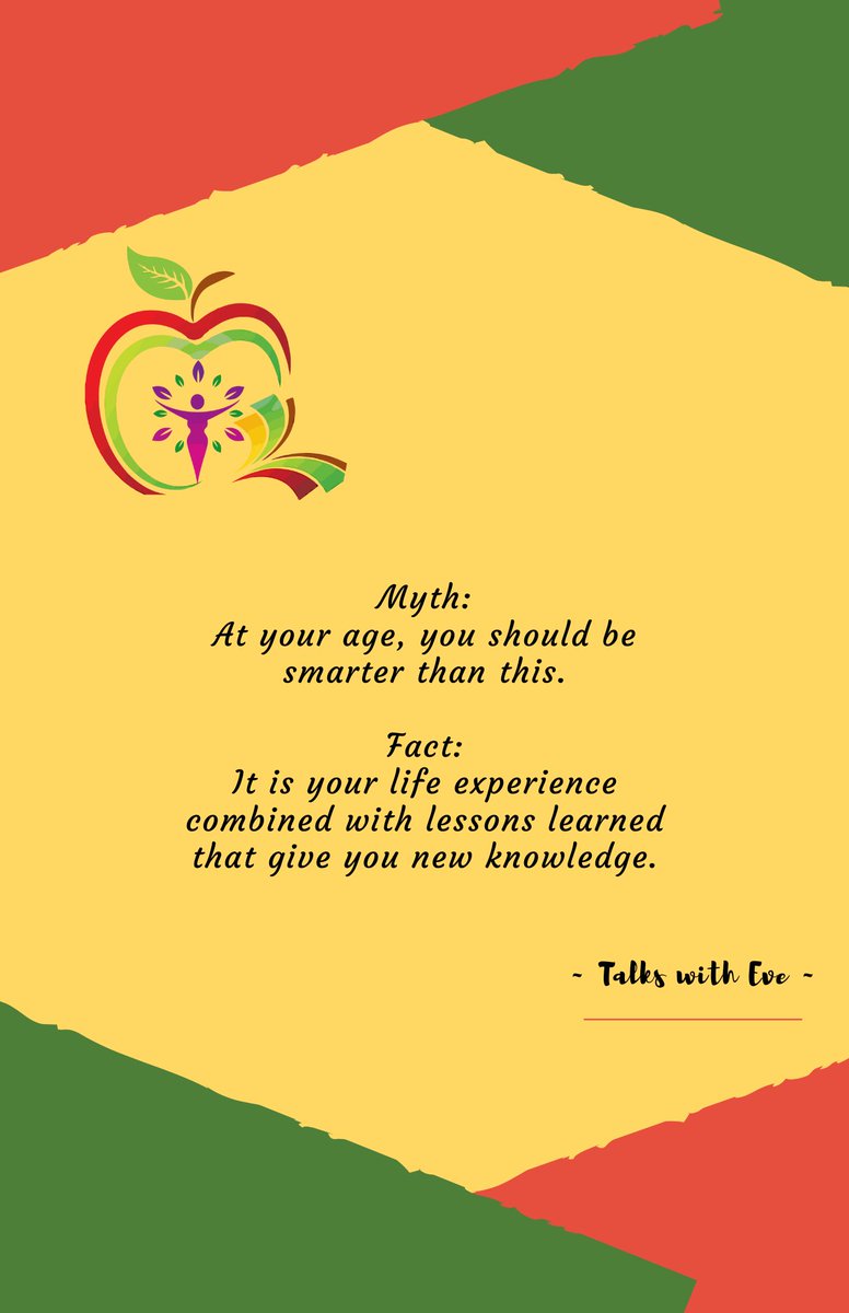 It is not age that #makesyousmarter #beingsmarter is #uptoyou It’s about you #reflectingon and #understanding #yourexperiences so you can find and #learnfromthelessons #wackywednesday #talkssee #talkswitheve