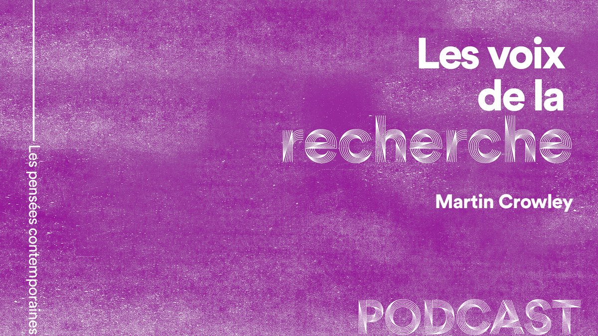 Podcast -🎙 Martin Crowley enseigne à @Cambridge_Uni Connaisseur attentif de la pensée française contemporaine, il présente la conférence “Agentivités accidentelles” dans le cadre du DIU ArTeC+ 🎧 on.soundcloud.com/hakbxccSxXq88H… 'Les voix de la recherche', une série proposée par ArTeC