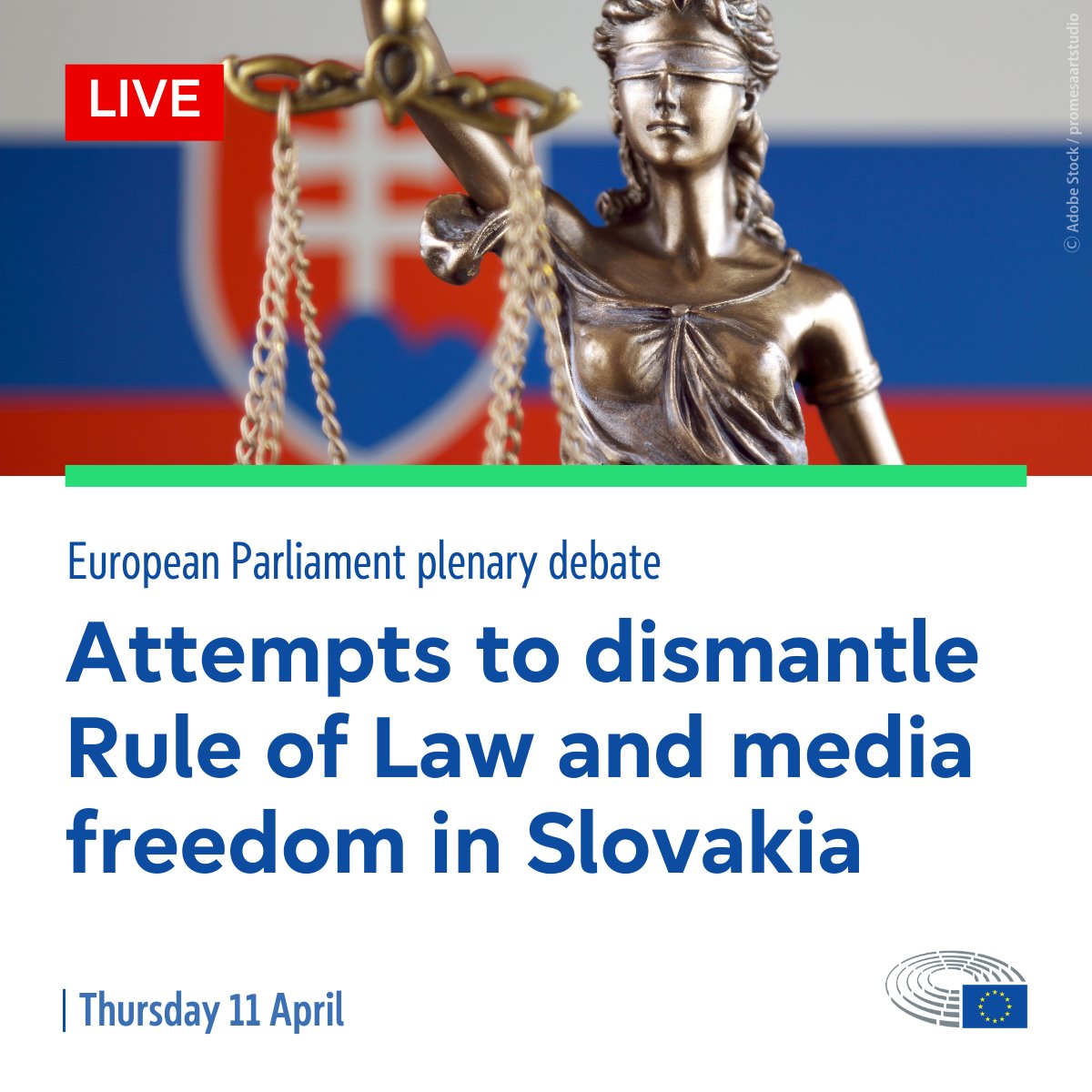 Parliament will quiz the Council and the Commission about how they intend to address the controversial reform proposals made by Robert Fico’s government. ⌚️~12:15 🔴Live: t.ly/fSUYT