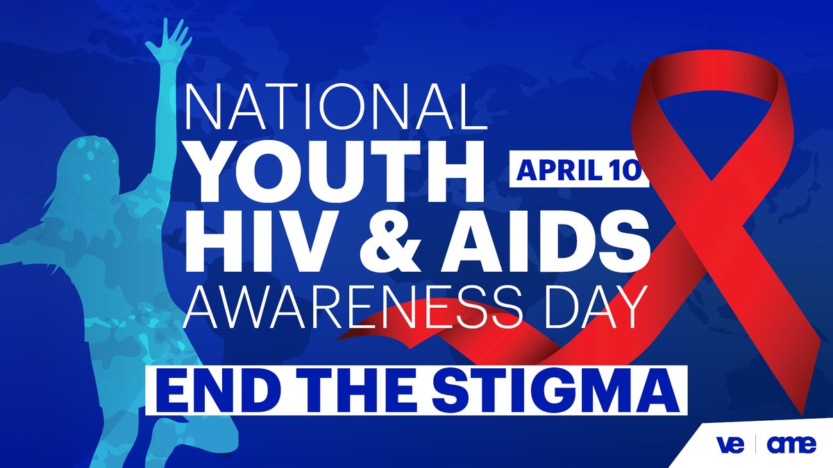 Today is National Youth HIV and AIDS Awareness Day! As 1 in 5 new HIV diagnoses occur in people aged 13-24 (US), we must #EndStigma young people with #HIV face & continue education on testing, prevention, & care. Read more amededu.co/3UbaEGo #STIGMAFORUM #UEqualsU #NYHAAD