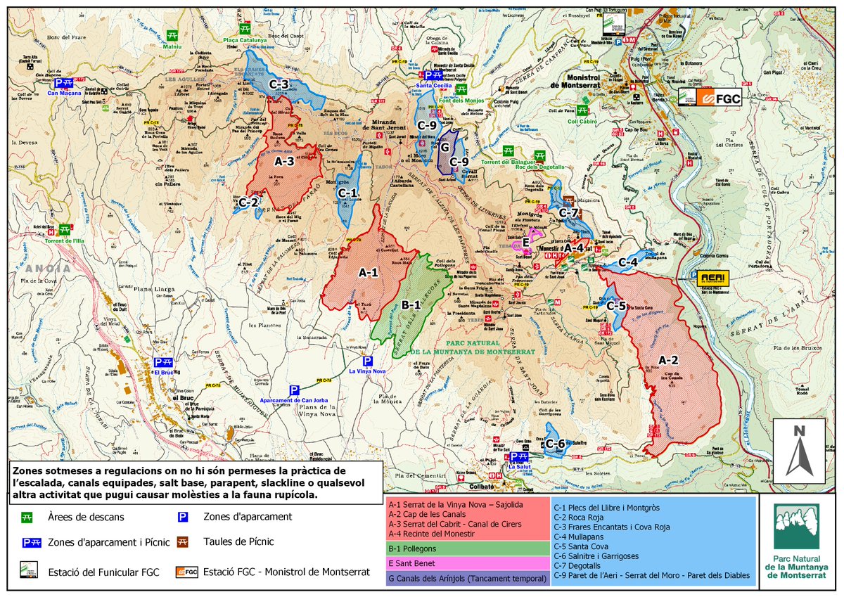 ‼️Atenció #escalador@‼️ 🧗 S’inicia la regulació excepcional de l’#escalada a la zona de Sant Benet i queda prohibida des del dia 10 d'abril fins al 31 de maig +Info a: bit.ly/EscaladaMont 🗺️ bit.ly/MapaRegEscPNMM @FEEC_cat @agentsruralscat