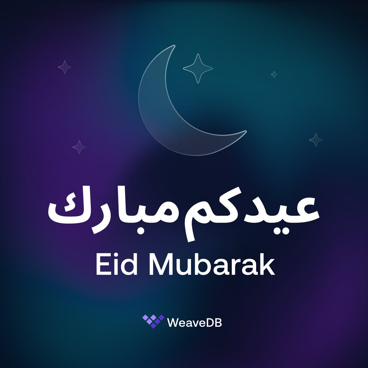 From all of us at WeaveDB, we wish you and your families an Eid Mubarak! ❤️🌙