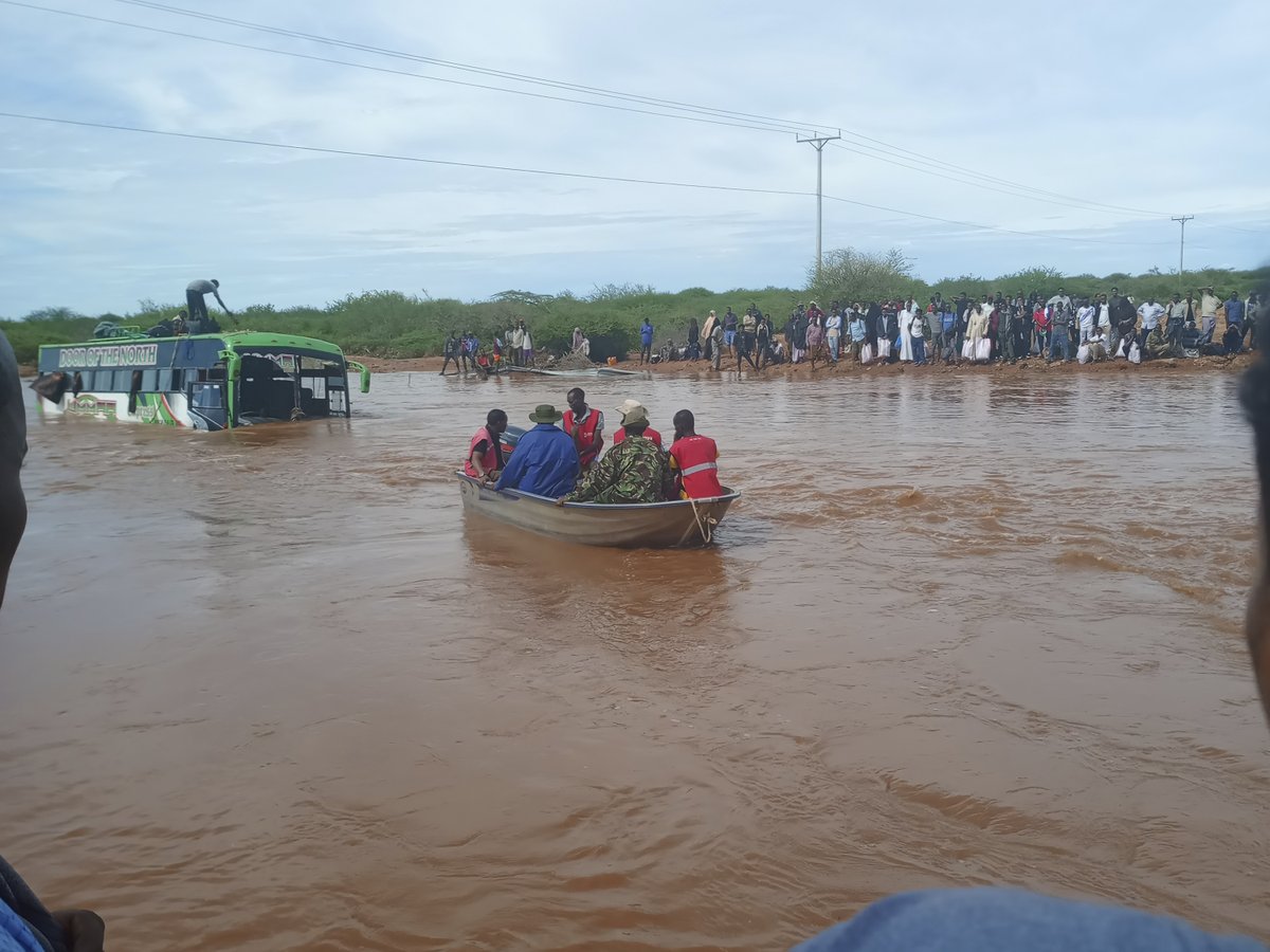 I love this  photo. Perfectly captures the challenges of travelling in the rural  parts of Kenya during the rainy season. Where are the paved roads and  bridges over rivers? Not here. #rainyseason #travelling #Kenya