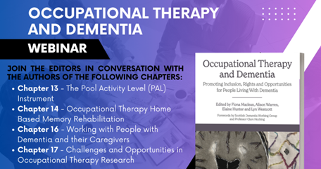 Join us for a free webinar on Tues 7th May 2024 3PM BST, highlighting the contribution of authors #ROARdementia @macleanFiona @elaineahpmh @alisonfwarren @lyn_wes @S_D_W_G, @mason4233, @jaynegoodrick #dementia #OT #withOTuCAN plymouth.zoom.us/j/95750732131?…