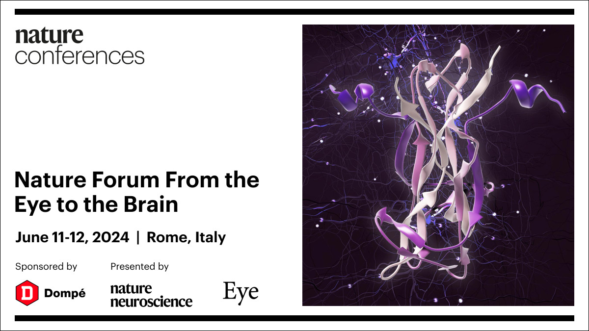 Nature Forum From the Eye to the Brain Investigating the therapeutic potential of neurotrophins for either ocular or central nervous system disorders Join the Nature Forum in Rome, June 11-12 with @Eye_Journal @NatureItaly @NatureNeuro Register now! events.streamgo.live/from-the-eye-t…
