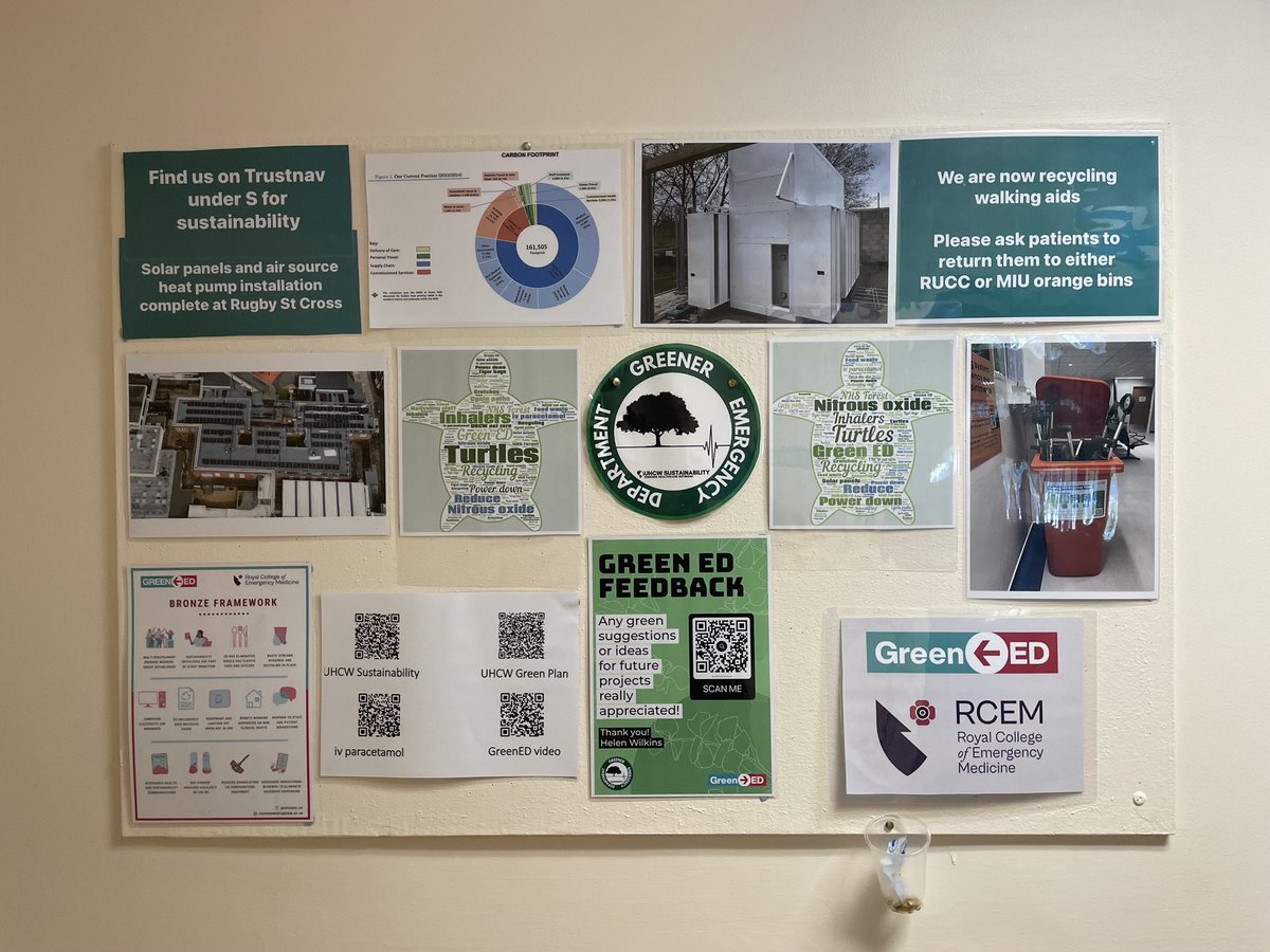 Great to see Rugby Urgent Care centre getting on board with our @GreenED_uk work. Engagement from all staff is key to making real change @ElizabethFitzh4 @MarieFogarty7 @cliverobinson8