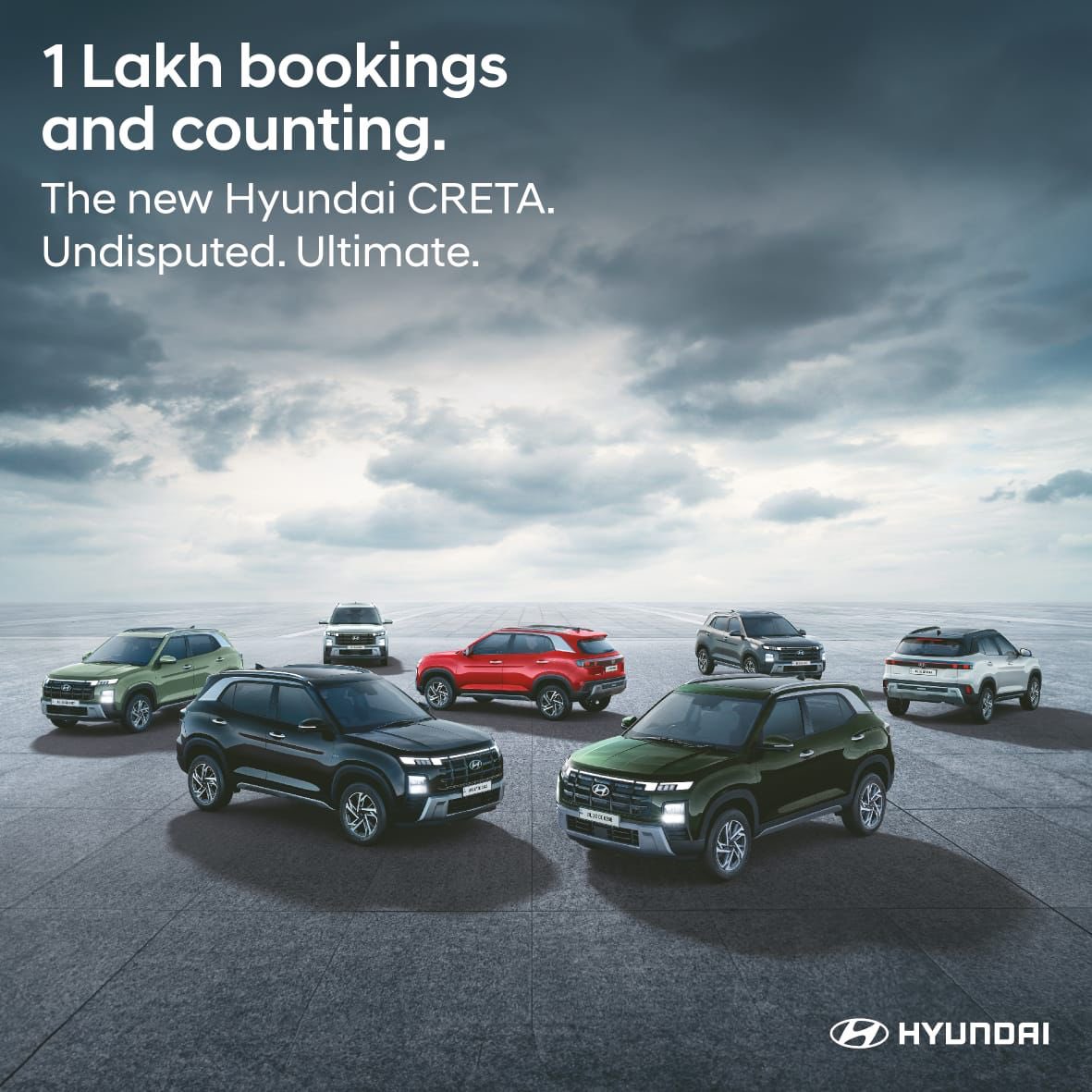 New Hyundai CRETA surpasses 1 lakh booking milestone @HyundaiIndia