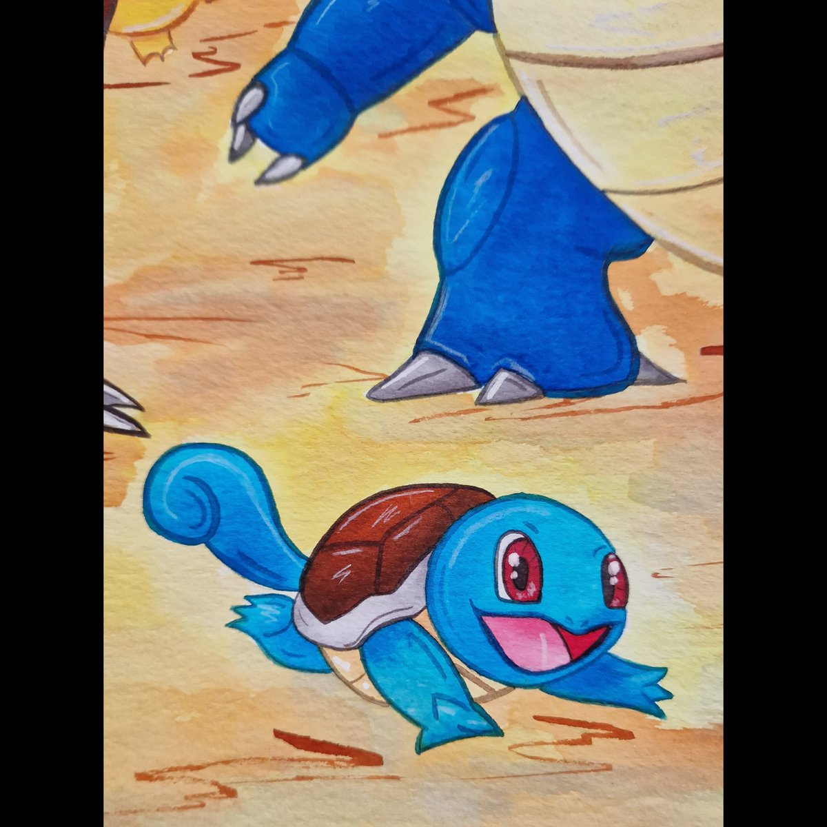 clenzsch84's tweet photo. Ist schon länger fertig, aber komme mit dem posten auf den verschiedenen Plattform nie hinterher. 30cm x 40cm #pokemon https://t.co/kc4htNZTkq