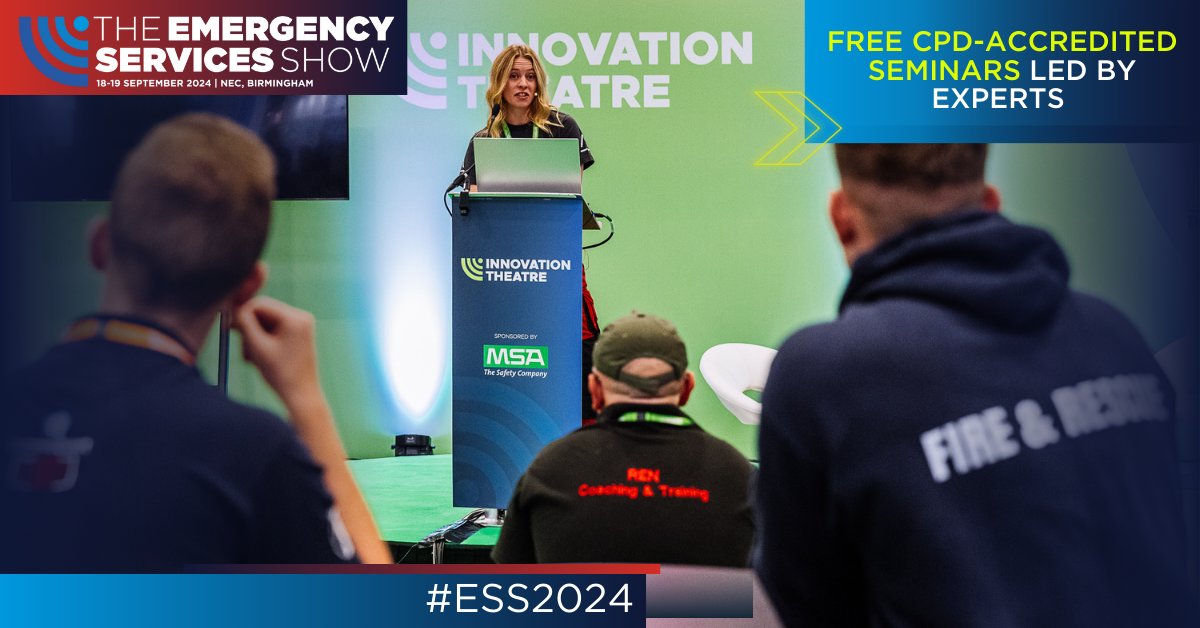 Ready to enhance your skills and knowledge? 🎓 Attend The Emergency Services Show for FREE CPD-accredited seminars led by experts in the field. Gain fresh ideas and actionable takeaways to elevate your profession. Register your interest today: hubs.la/Q02sdTvk0 #ESS2024