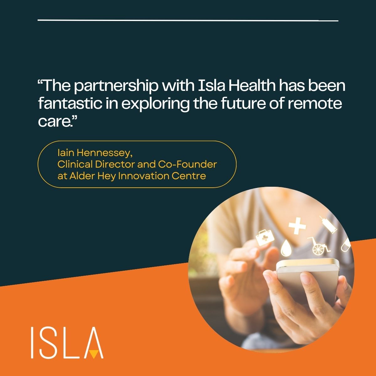 In the recent interview with @health1tech, @ihennessey, Clinical Director & Co-Founder at @AlderHeyInnov Centre commented on how the partnership with Isla has played a pivotal role in their remote care pathway. Find the full interview here 👉 hubs.la/Q02s5NS10