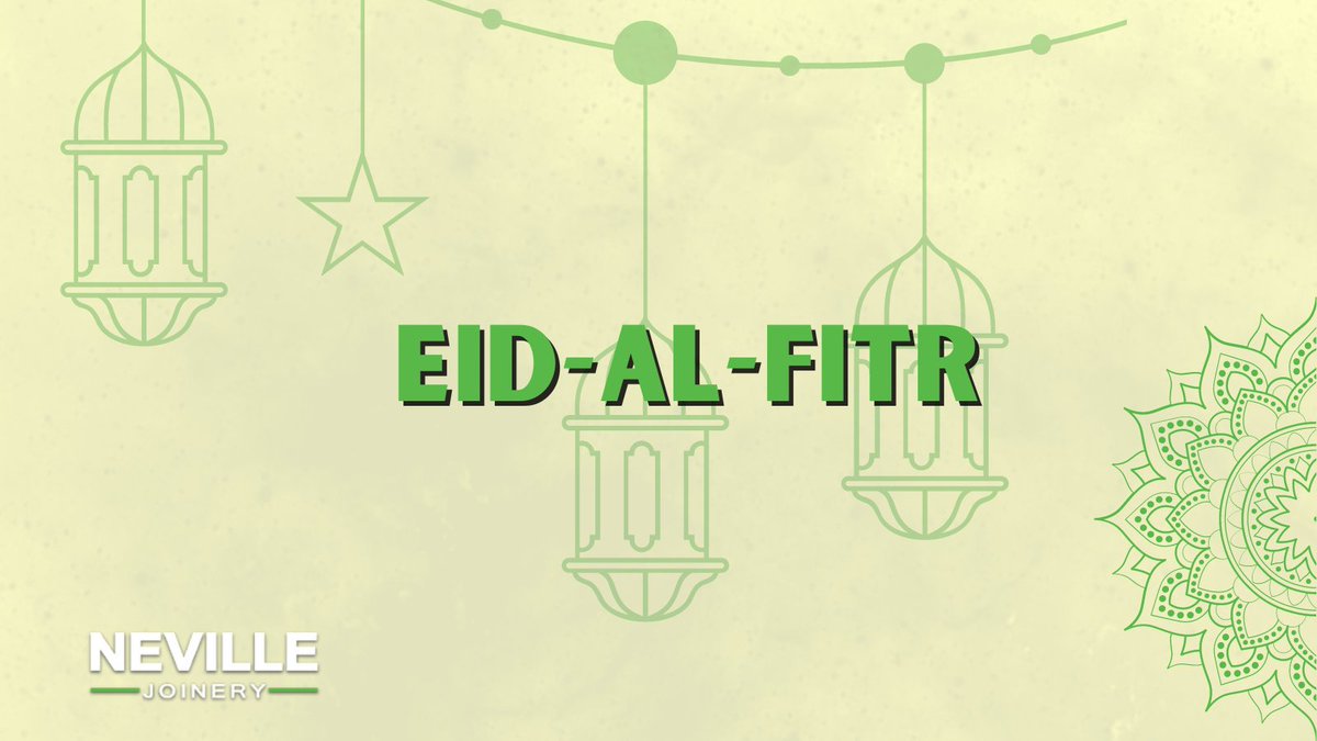 Eid Muburak from the Neville Joinery team to the Muslim community and all who celebrate. #EidMuburak #EidAlFitr #Eid