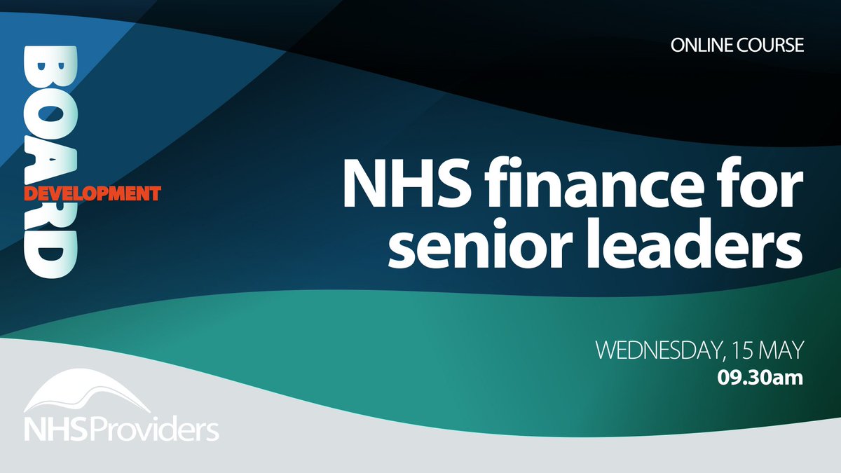 NHSProviders's tweet photo. Are you an #NHS senior leader? 👀
Join our #BoardDev course to brush up on your finance knowledge! Gain a comprehensive understanding of NHS finances to master effective financial reporting.
Book your place today ⬇️
https://t.co/Ib7NpDxT6I https://t.co/vbviiLxYh8