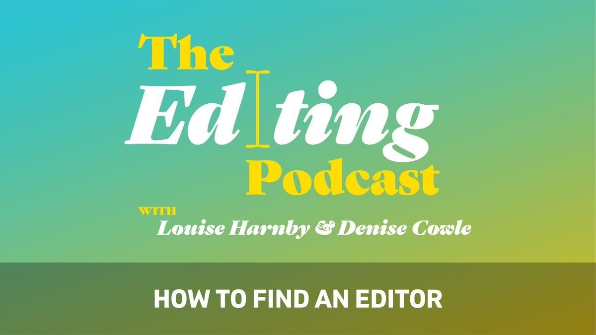 On The Editing Podcast: Here’s our advice on how to find a good-fit editor. bit.ly/3qpVaCB