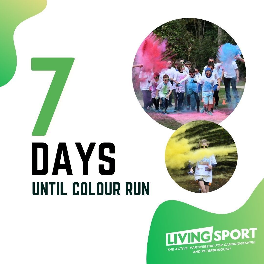 1 week to go to our annual Colour Run!🌈 Get ready to get covered in paint with every step as you run through our 3.2-mile running course. We can’t wait until we welcome many children from many schools to have fun and get involved in many activities. Watch out! @Decathlon