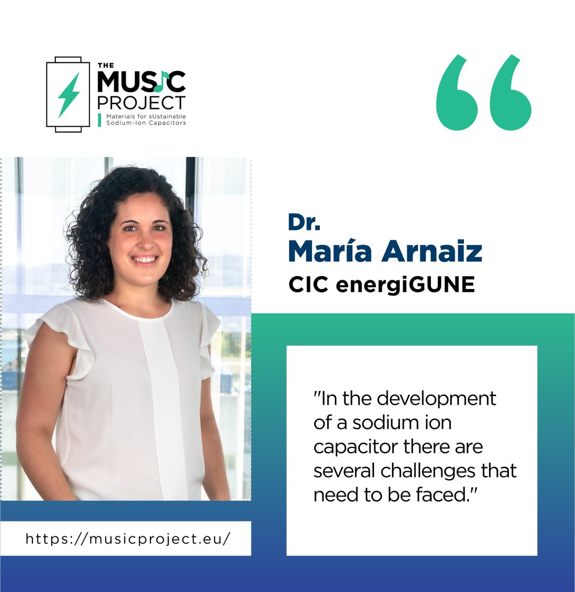 🌟 New Q&A Alert! 🌟 Dive into the latest from #TheMUSICProject with Dr. María Arnaiz from CIC @energigune_brta. Discover the challenges & breakthroughs in #SodiumIonCapacitors, pushing the bounds of #EnergyStorage. 🛠️🔋 💡 Full insights here: musicproject.eu/en/news-events…