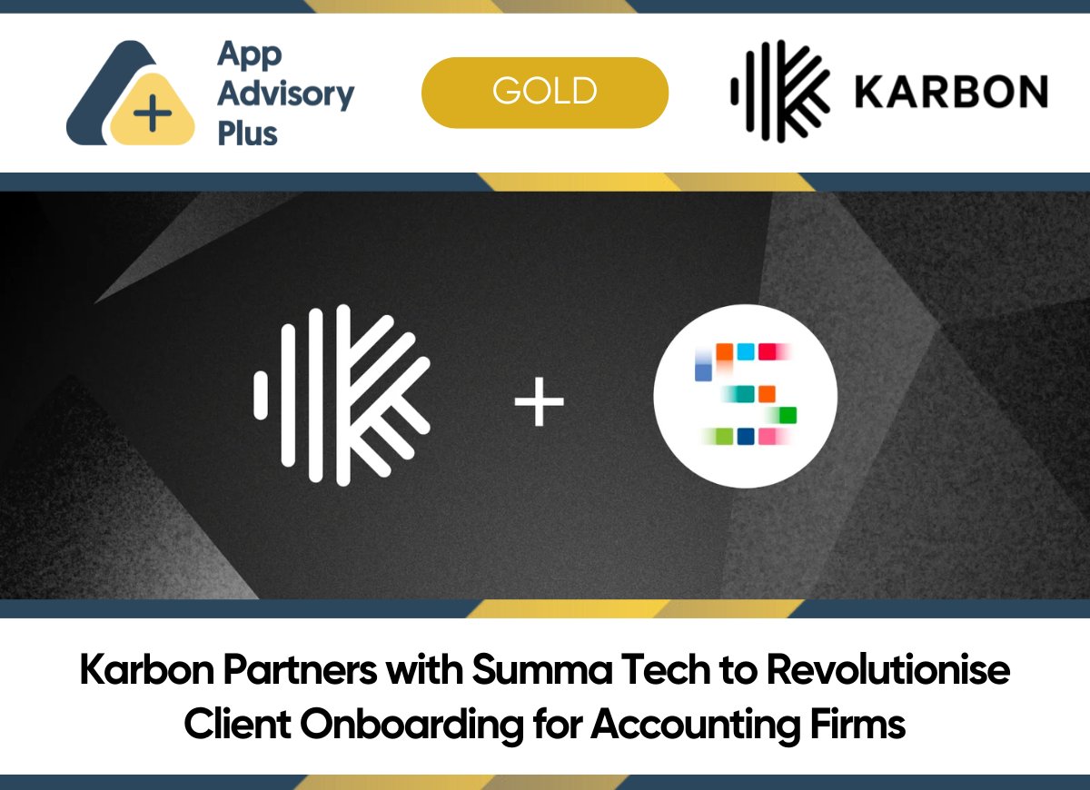 @Karbonhq Partners with Summa Tech to Revolutionise Client Onboarding for Accounting Firms 🤝 appadvisoryplus.com/resources/blog…

If your firm should perfect something, it's client onboarding. Karbon and Summa Tech have teamed to help with that!

#accounting #onboarding #clientonboarding