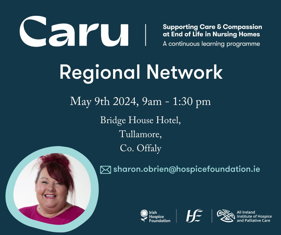 🚨Regional Network - New Date

NH staff from all counties are invited to attend networks in any CHO.

caru.ie/caru-events/

<a href="/AIIHPC/">All Ireland Institute of Hospice & Palliative Care</a> <a href="/HSELive/">HSE Ireland</a> <a href="/IrishHospice/">Irish Hospice Foundation</a> <a href="/sheenam20651118/">sheena murphy</a> <a href="/AnnMari97865770/">Ann Marie Murphy</a> @Happy_Alli <a href="/JanetTobinMart/">Janet Tobin-Martin</a> <a href="/KateSteele1792/">Kate Steele</a> <a href="/Mark_T_Murphy/">Mark Murphy 🌻</a> <a href="/themammyger/">sharon o brien</a> <a href="/CoolShivvy/">Siobhan Murphy</a>