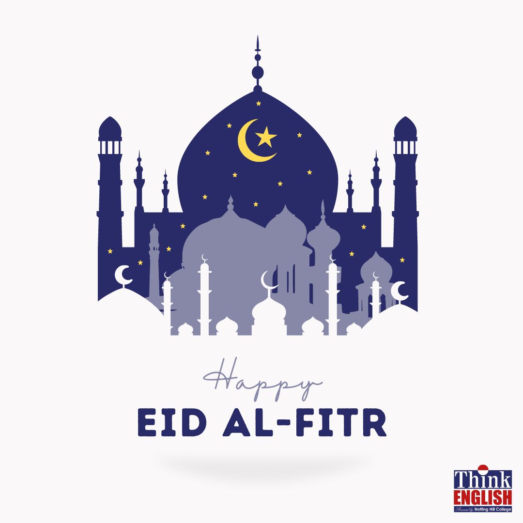 ThinkEnglish4's tweet photo. As the holy month of Ramadan comes to a close, we wish our Muslim community joy, peace, and blessings on this joyous occasion of Eid al-Fitr. May your homes be filled with love, laughter, and the spirit of togetherness. Eid Mubarak! 🌟🕊️ #EidMubarak #EidAlFitr https://t.co/LygTZ99v6N