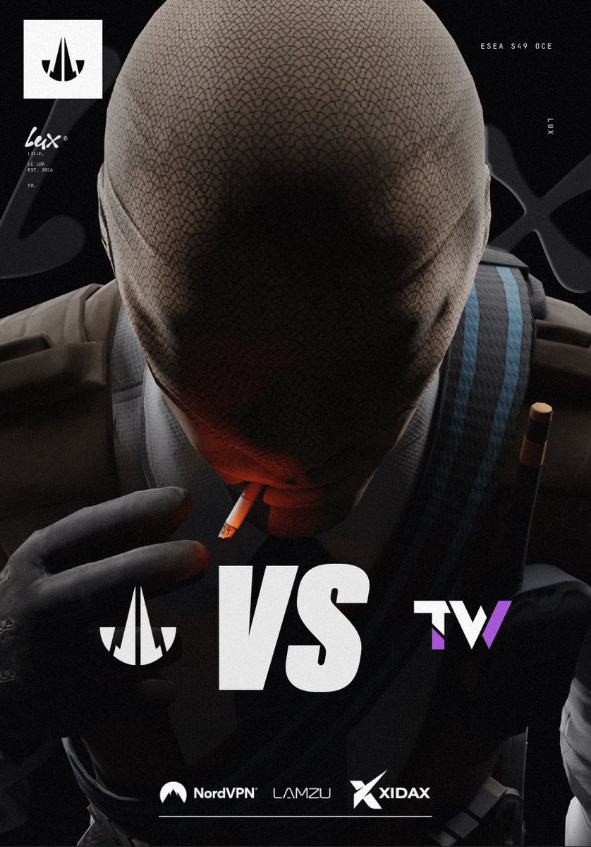 LELUXEsports's tweet photo. !! CS2 !!
And for our second match of the night our CS2 Team will be taking on #Team_Waves in @ESEA Open
๐ #Team_Waves
๐ 7.30PM (GMT+10)
๐บ https://t.co/v6AiBvtX5a
#LETSGOLUX #LUXCS2 https://t.co/fbYSMVqVHd