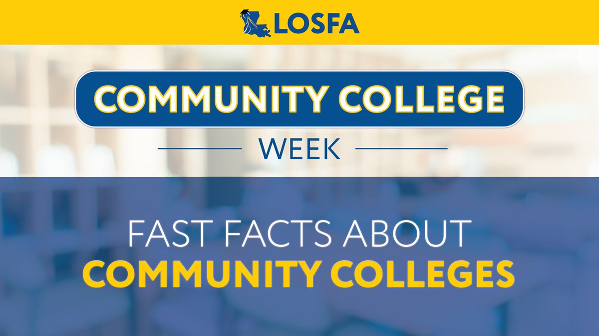 It's Community College Week! Join LOSFA as we celebrate Community Colleges across the state. During the week, Louisiana Community & Technical College System and institutions will highlight different opportunities they offer students through events and campus-wide tours.