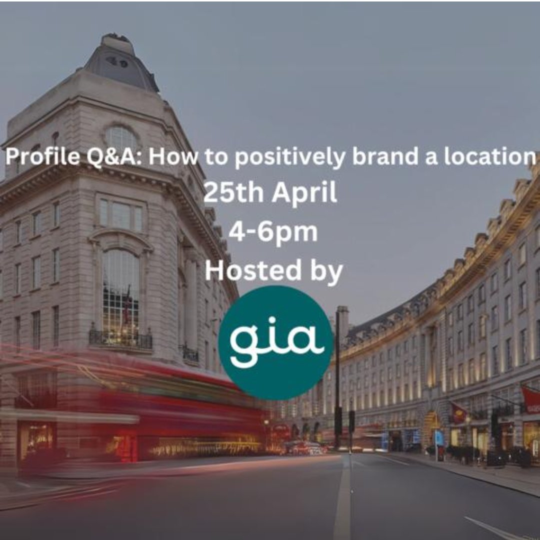 Join us at @ProfileNetwork’s Q&A Seminar on ‘How to positively brand a location’.

Creative Director @Tanisha_RR will be a panellist alongside Karen Baines, @TheCrownEstate and Alexandra Maclean, @BritishLandPLC. 

📅Thurs 25th April
⏱️4PM - 6PM
📍GIA Surveyors

#PlaceBranding