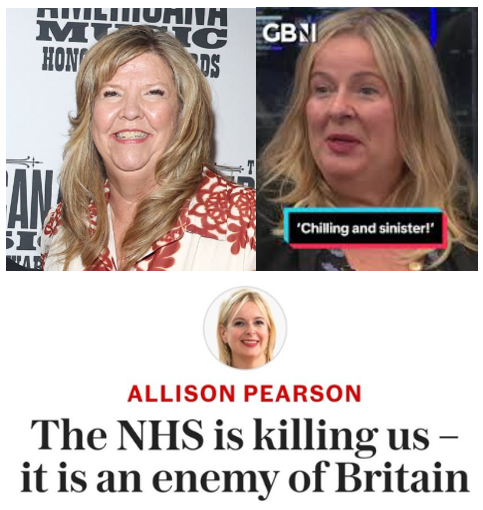 The photo of Allison Pearson that The Telegraph uses is killing me - she is an enemy of Britain.