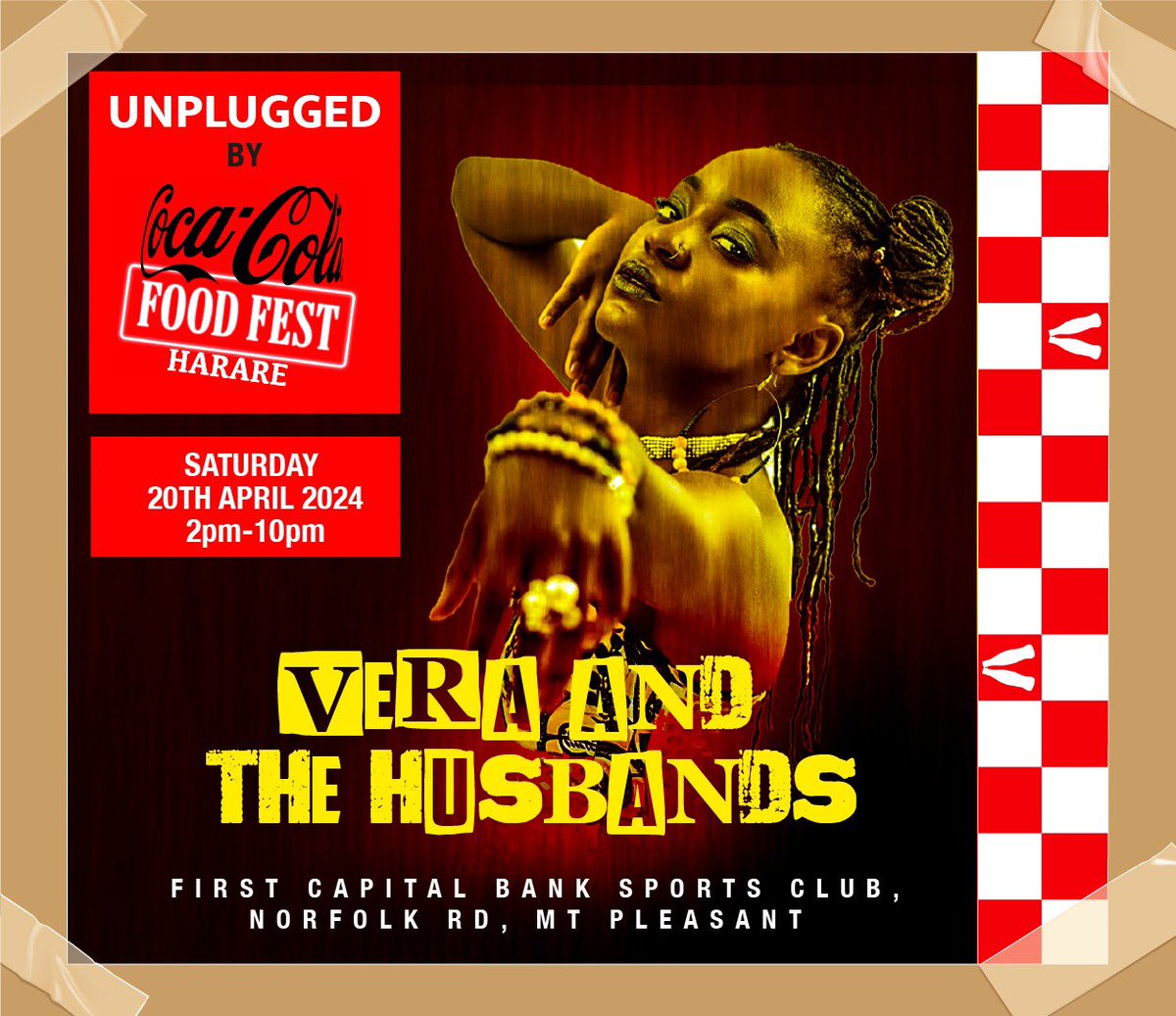 Bringing those jazzy soulfest daytime vibes for the #CokeFoodFestival with @Vera_zw . We just love seeing her on the Unplugged stage! #BringItBack #MusicMealsMemories #Unplugged@10
