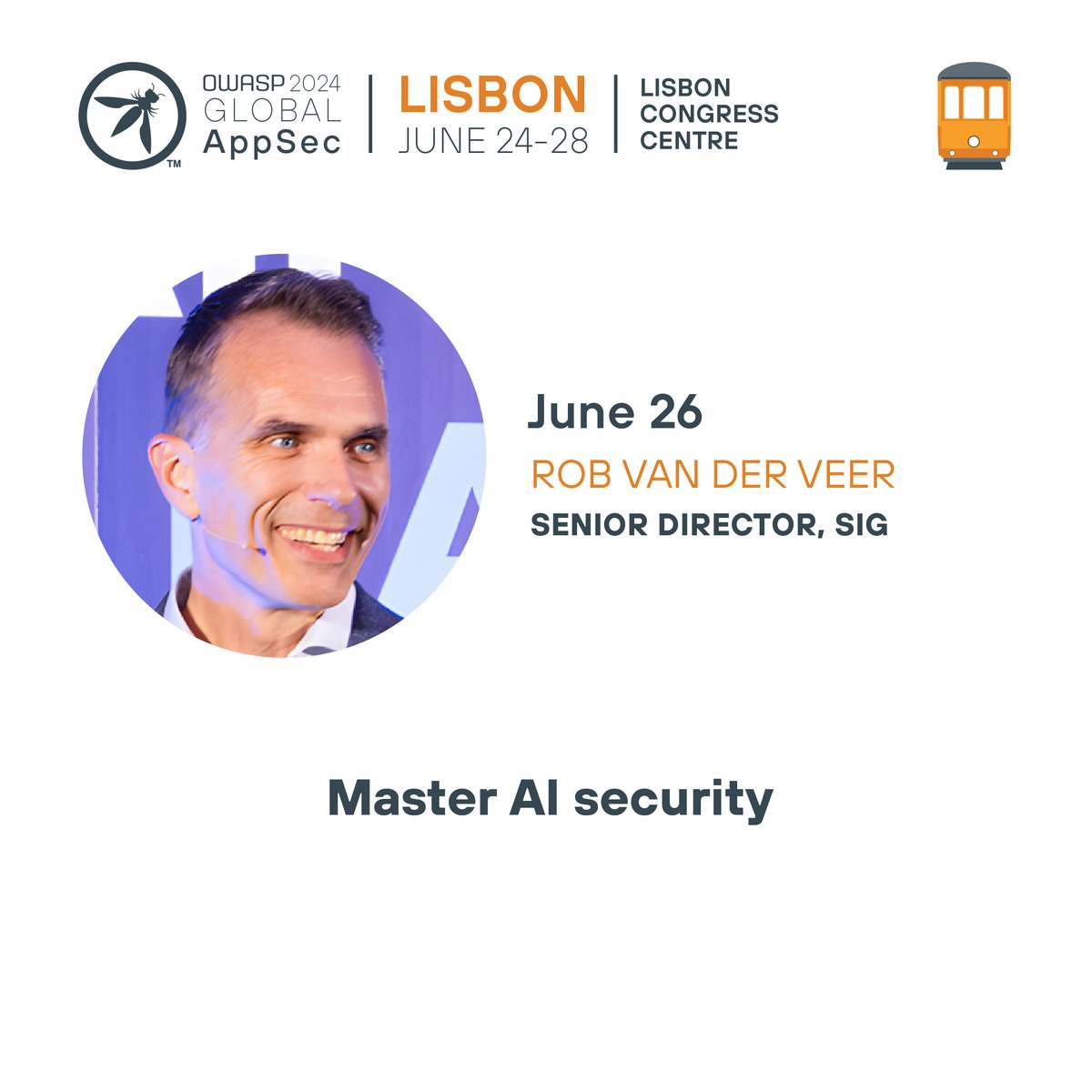 Training designed for #infosec professionals, featuring <a href="/robvanderveer/">Rob van der Veer</a>  senior director at <a href="/sig_eu/">SIG</a>

OWASP Global AppSec 2024 Lisbon

REGISTER &gt;&gt;&gt; ecs.page.link/8R8JH

#owasp #appsec #AI #cybersec #lisbon #portugal #networking #threatmodeling #devsecops #training #developers