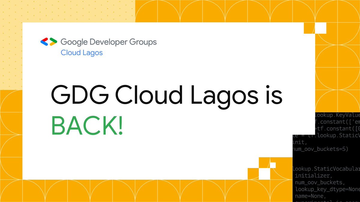 GDG Cloud Lagos | #DevFestLagos tweet media
