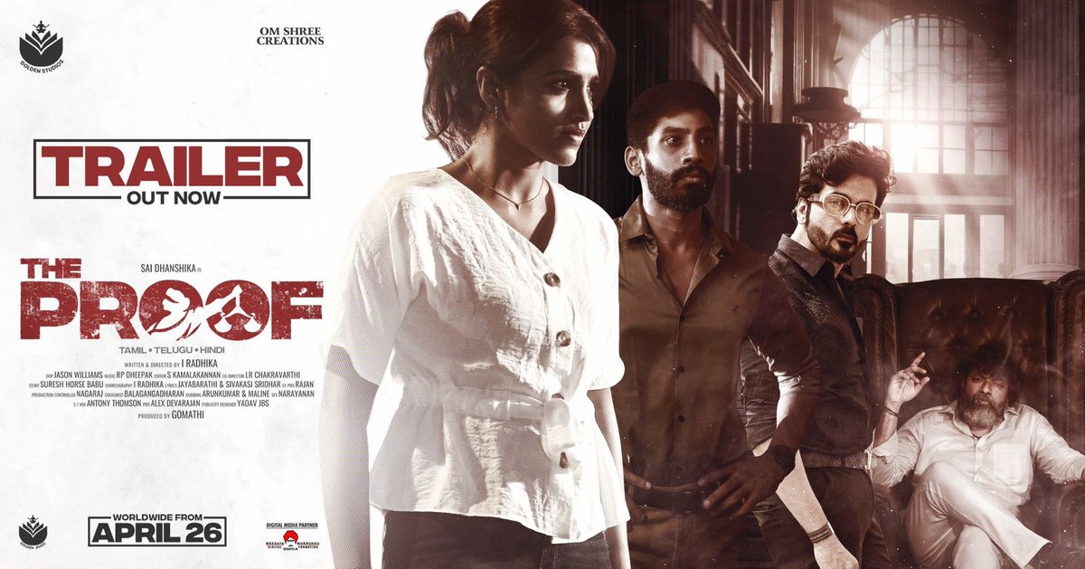 V2Cinemas's tweet image. Here's the official trailer of @saidhanshika's #TheProof !

🔗 youtube.com/watch?v=pYfV1O…

#TheProofFromApril26

Directed By @Radhika_master
Produced By @GomathiSathyaa
