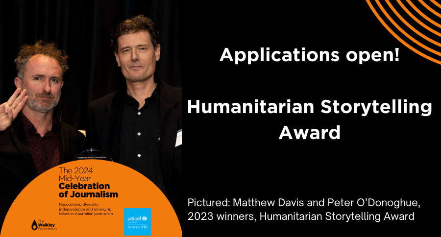 The Humanitarian Storytelling Award celebrates storytelling that does no harm, respects dignity, is inclusive, compassionate and people-focused. It recognises the role journalists play in defending dignity in times of humanitarian crisis, war and conflict. walkleys.com/awards/humanit…