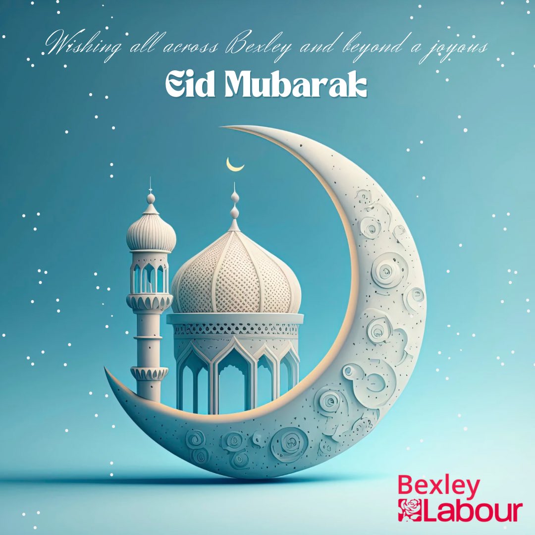 To Muslims across Bexley, we wish you a joyous Eid Mubarak. We hope that you each have a wonderful day celebrating and we are sending plenty of love to Muslims who may be finding today more difficult.