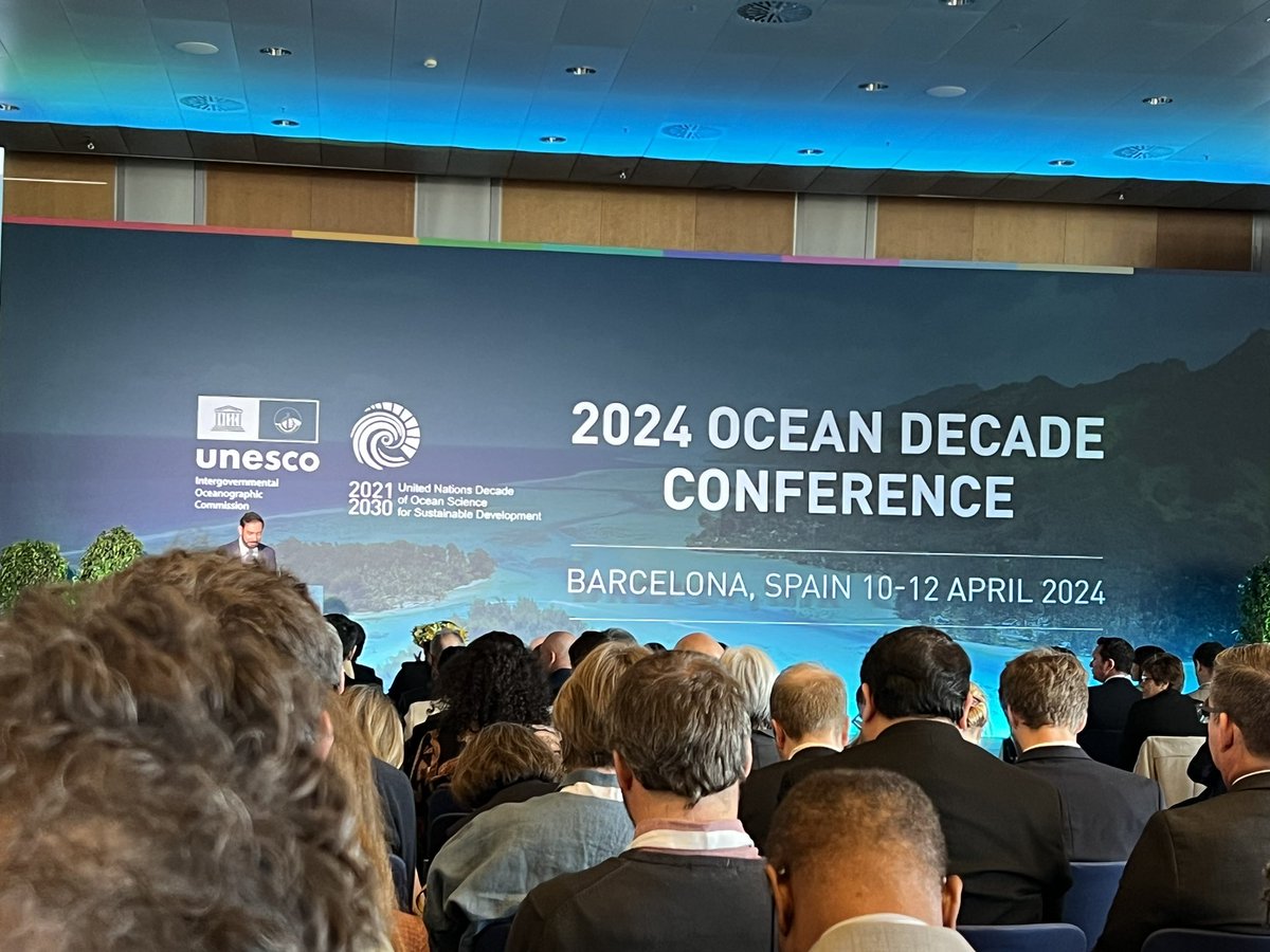 #OceanDecade24 high level opening plenary is beginning. The focus is on how to ensure that the <a href="/UNOceanDecade/">UN Ocean Decade</a> is successful in meeting the challenges identified in 2021