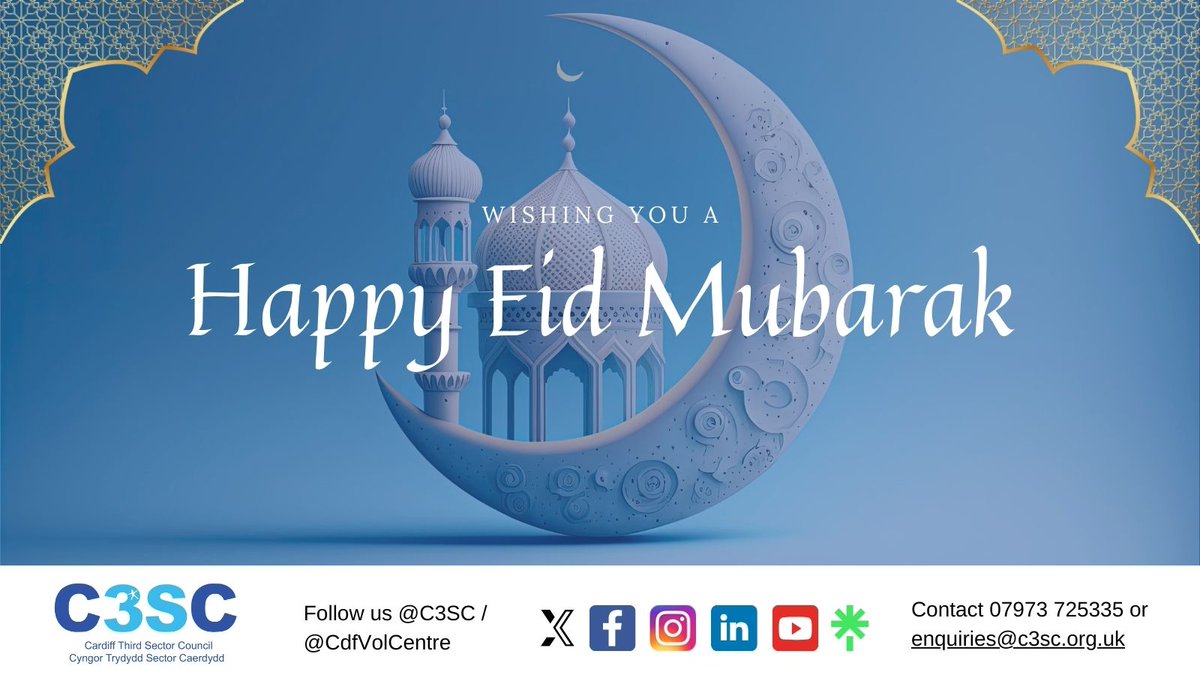 The team at C3SC would like to wish a Happy Eid Mubarak to all communities and partners celebrating today. We hope this day offers you peace, love, and blessings while we also think of those who are facing challenging times. #EidAlFitr