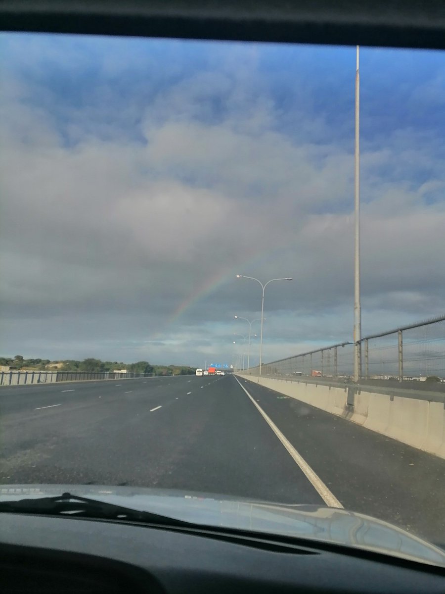 This morning on my way to work, I saw a rainbow 🌈😍 If I had the new Xiaomi Redmi Note 13 Series device, I'd shoot more scenic views. @NgwanaMopedi1 @MaDhlomo_ what would you shoot? #RedmiNote13Series