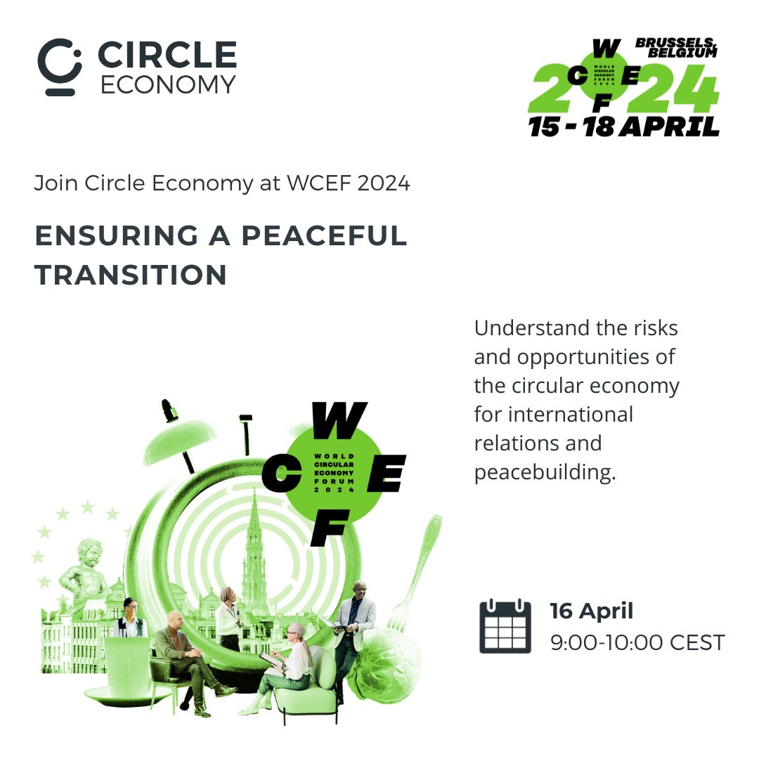 What are the risks and opportunities of the circular economy for international relations and peacebuilding? We will delve into this question at one of our #WCEF2024 sessions. Discover more: wcef2024.com/sessions/p3-en…