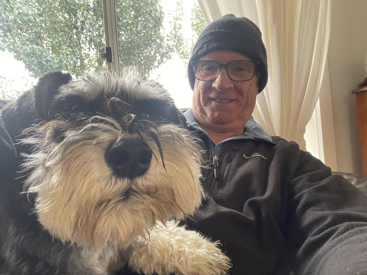 It suddenly went from berry noice 🌞 🏝️ to beanie weather inna eyeblink 👀 #schnauzergang pals 

#arlo 

<a href="/HamishShortie/">Shortie.Hamish</a>