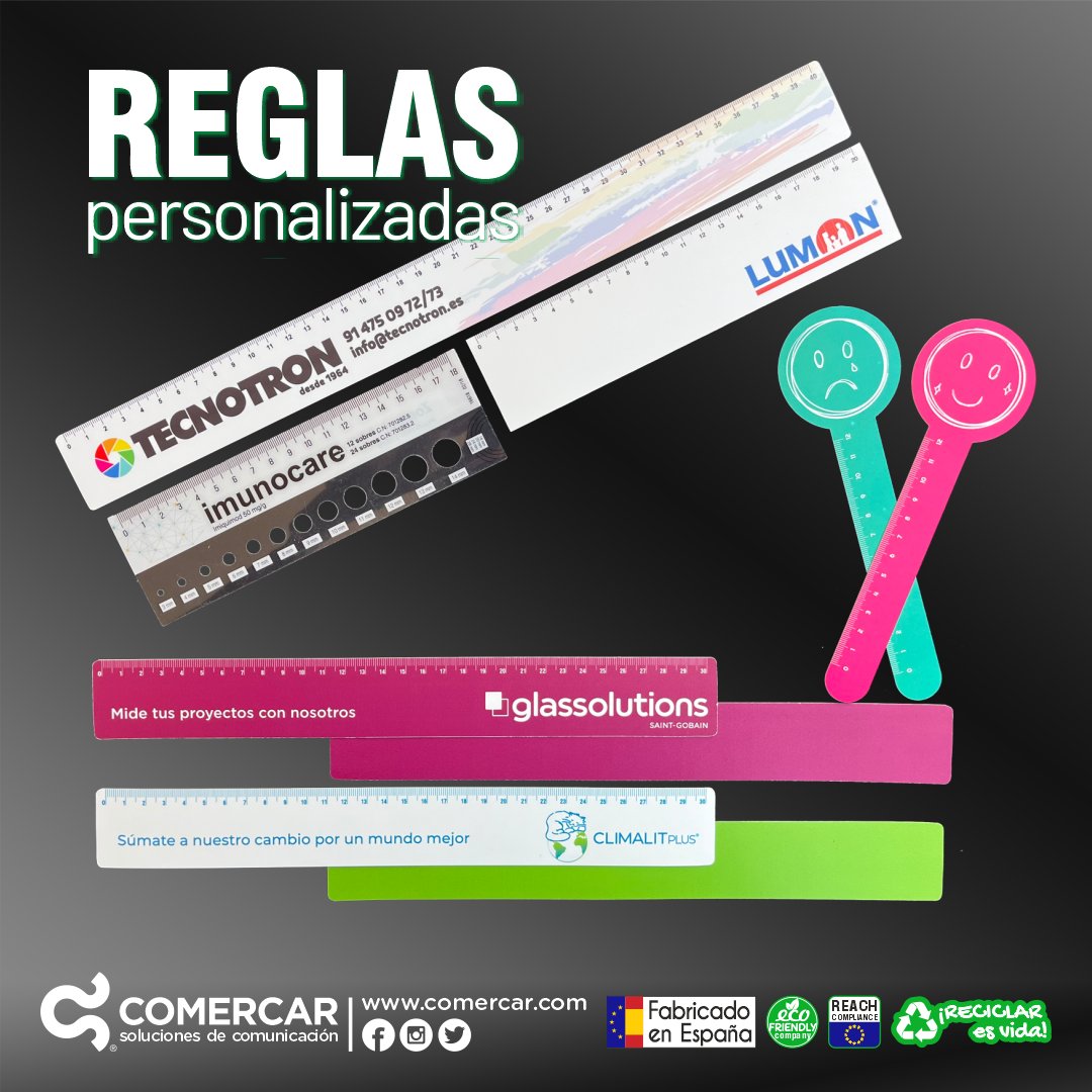 #ReglasPersonalizadas, una excelente opción de #regalopromocional para tus clientes.
.
#Comercar #SomosFabricantes #Personalización
#Comunicación #ComunicaciónVisual #Publicidad  #Marketing #Merchandising #Eventos #Regla #Reglas #IFEMA #IFEMAMadrid #Aimfap #Promogift #Cprint