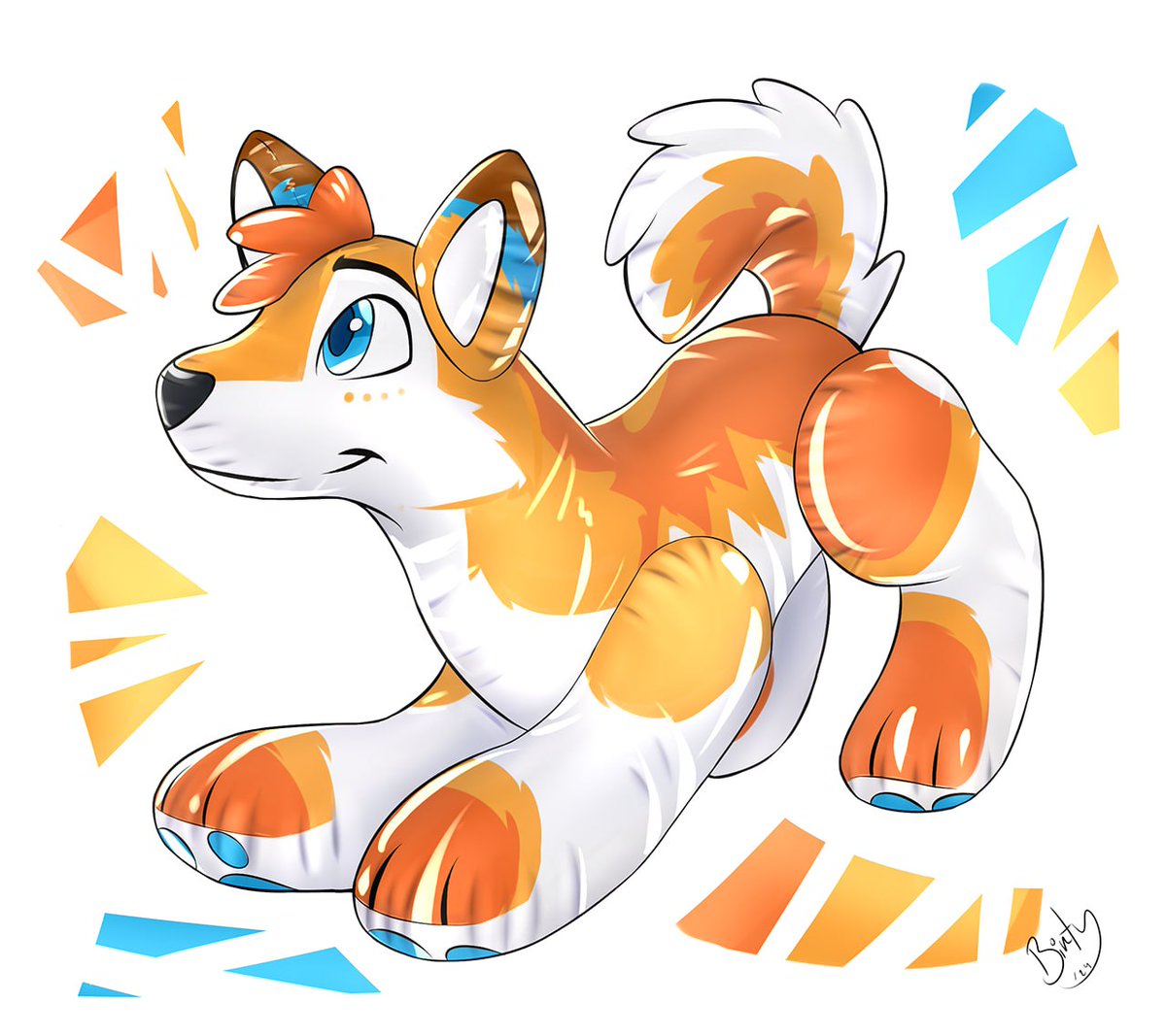 I guess is a good season to say #PoolToy coming back! Since got few commissions for finish yet Done for @ShuriHusky What a cutie colorful critter ! #furryart Interested ? Mail me to Birtyfurry@gmail.com