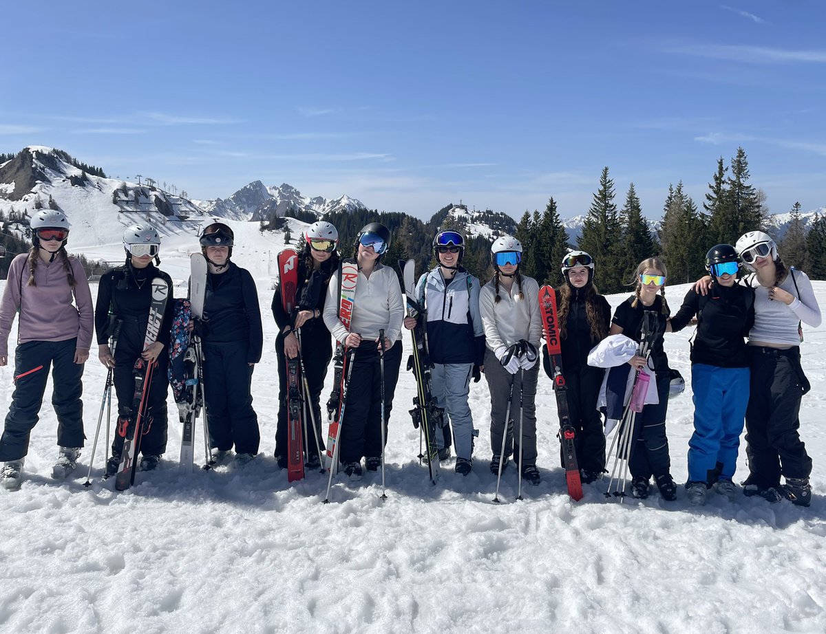 Our students are having great fun skiing on the slopes in Wagrain, Austria. Such beautiful scenery in the mountains… #Skiing #Austria #Wagrain #WymondhamLife
