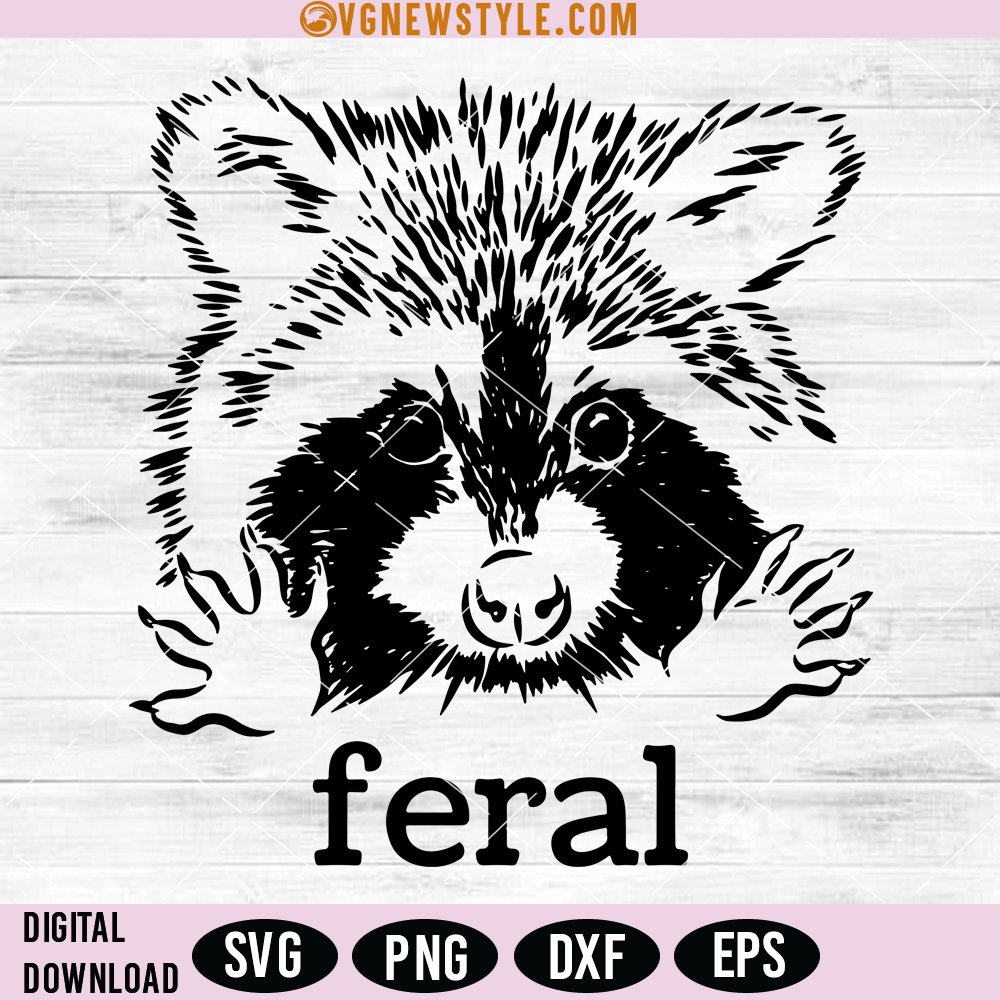 Feral Raccoon Svg, Outdoor animal SVG, Png, Digital Downloads svgnewstyle.com/feral-raccoon-…