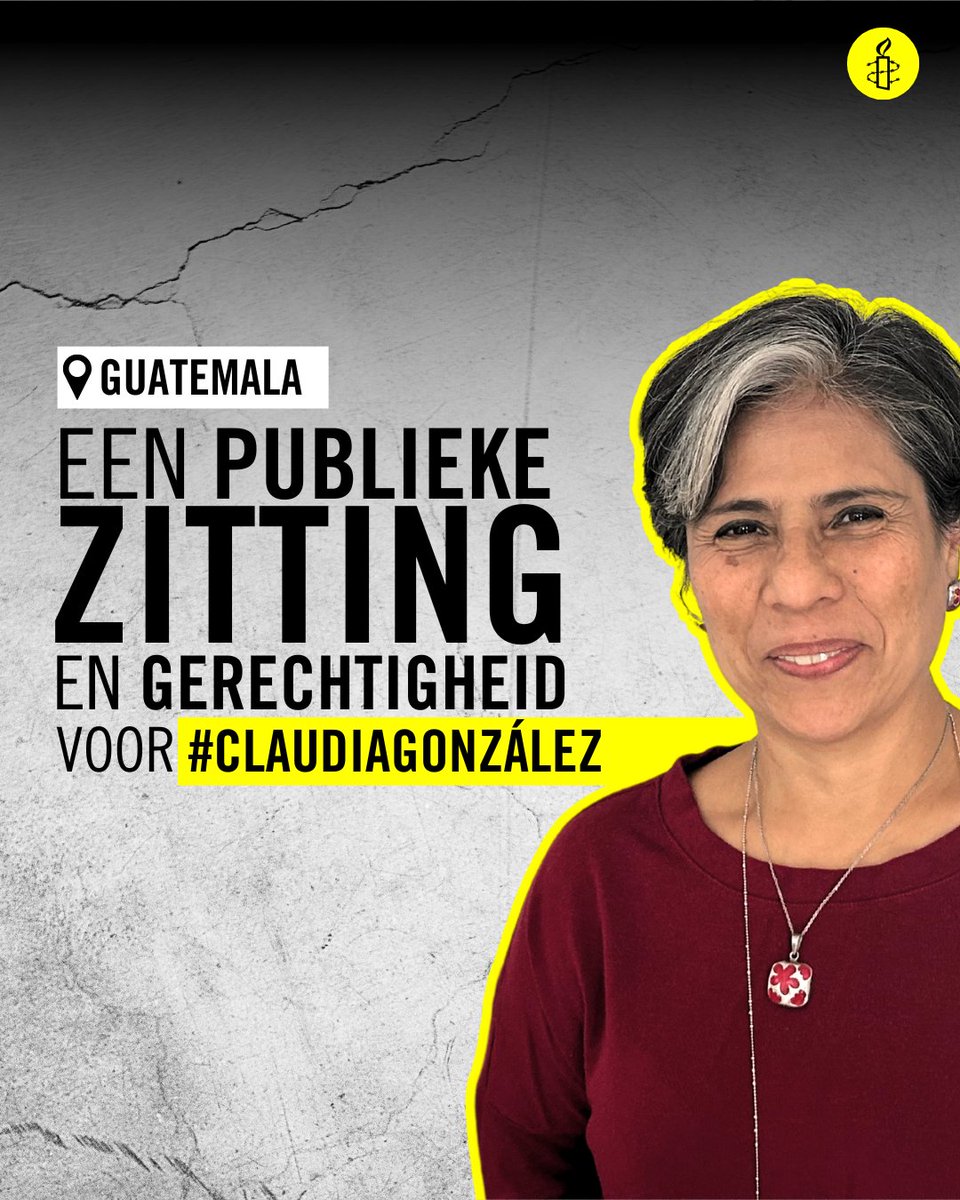 Op 11 april moet advocaat #ClaudiaGonzalez opnieuw voor de rechter. We eisen dat dit een publieke zitting is, waaraan internationale waarnemers en de pers kunnen deelnemen. @OJGuatemala @amnistiaonline #NoALaCriminalización #LibresNosQueremos