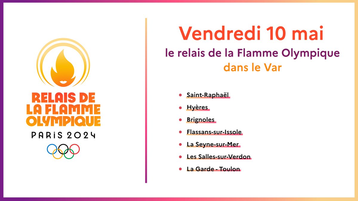 Prefet83's tweet photo. #JOP2024 | ⏳J-30
➡️Dans un mois, le #Var a rendez-vous avec la flamme Olympique qui traversera 7 villes du département pour terminer son périple à #Toulon avec la cérémonie du chaudron⤵️
👩✈️👨✈️375 policiers et gendarmes avec les policiers municipaux assureront la sécurité du parcours 👉 https://t.co/LPe6kFPZhq