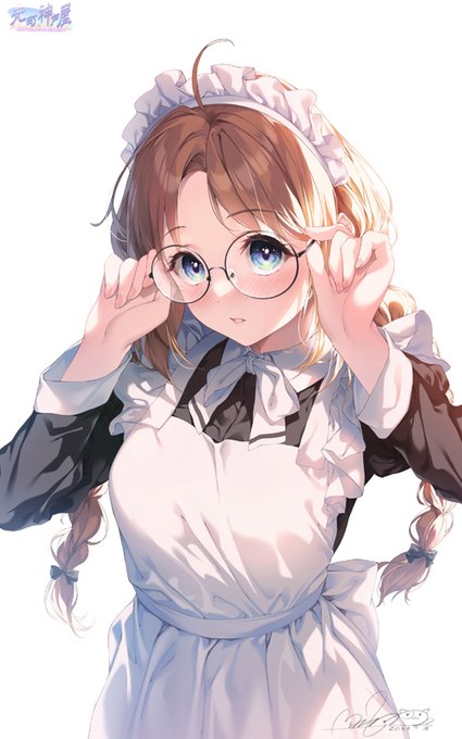 #これを見た人はメイドをTLに放流しよう

ニナ メガネ三つ編みメイドの3M完全装備です✨
早く続きが読みたいよ～📚 