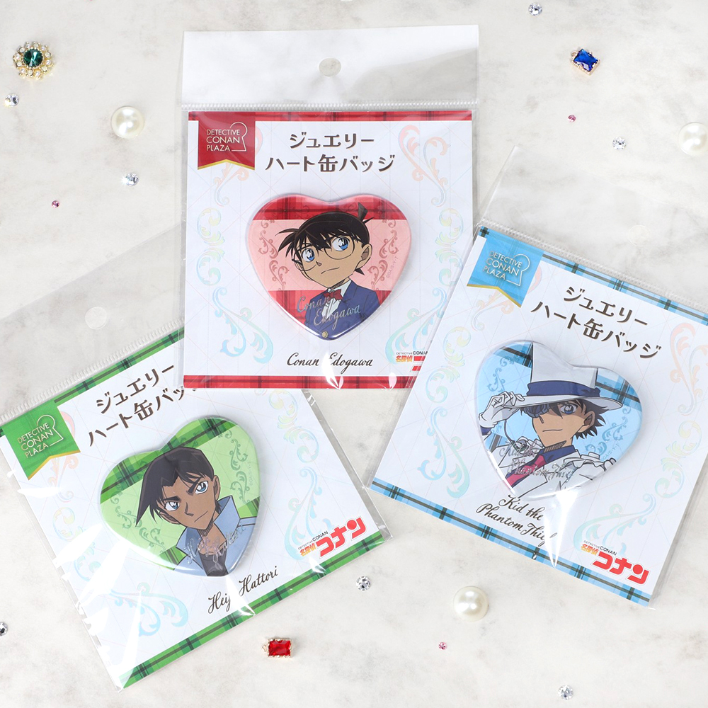 名探偵コナンプラザ限定 ハート缶バッジ 怪盗キッド - メルカリ