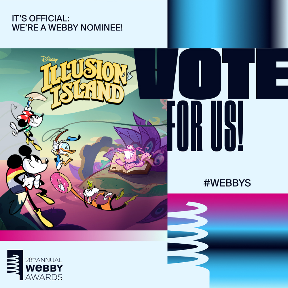 @dlalastudios is nominated in @TheWebbyAwards ! Help Disney Games Illusion Island win a Webby People’s Voice award! If you can, please vote for us here!: vote.webbyawards.com/PublicVoting#/…