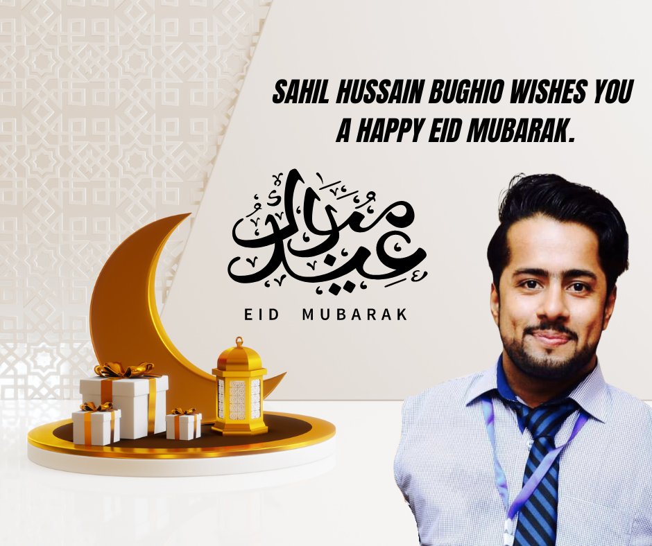 SahilBughio's tweet photo. Eid UL Fitr Mubarak to all! May this auspicious occasion bring you abundant blessings, joy, and happiness. Wishing you a wonderful celebration filled with love and peace. https://t.co/2SfMQi4Ru1