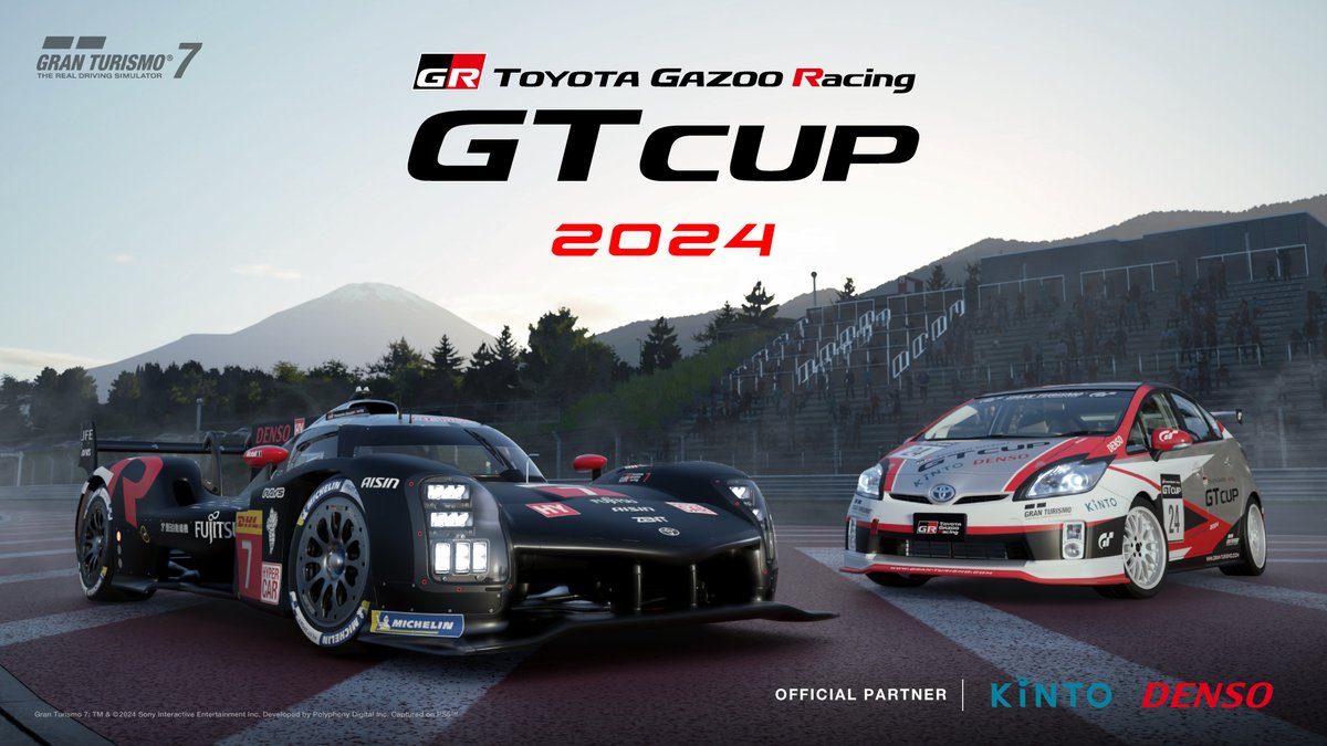 【TOYOTA GAZOO Racing GT Cup 2024】開催概要を発表！　今シーズンの#TGRGTCup は4月28日（日）開幕。全7ラウンドのグローバルオンライン予選、そしてライブイベントでの決勝大会を開催。 予選エントリー頂いた方全員に2024年リバリーの #GR010HYBRID プレゼント企画も🎁 #GT7