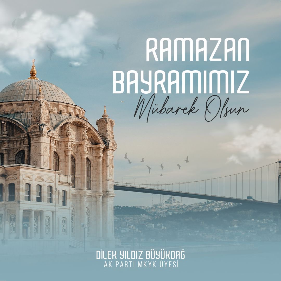 Aziz Milletimizin ve tüm İslam âleminin Mübarek Ramazan Bayramı’nı kutluyorum. 

Birlik ve beraberlik içinde nice bayramlara kavuşmayı diliyorum. 

#RamazanBayramımız Mübarek olsun.