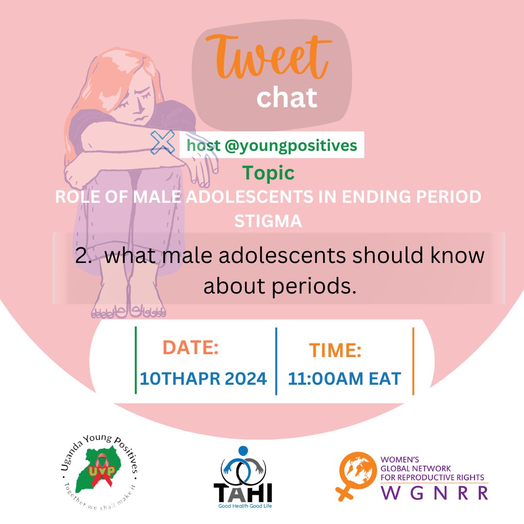 The stigma is real with periods, especially when you stain you dress. All girls whish is that they would be supported more. Let's here from you what you thinkale adolescents should know about periods. 
#YouCanEndStigma 
#SexualEmpowerment 
#AdolescemtWellness
